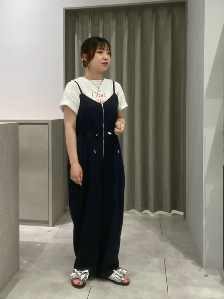 ZIP付きドロストコクーンサロペット/Green Parks（グリーン パークス