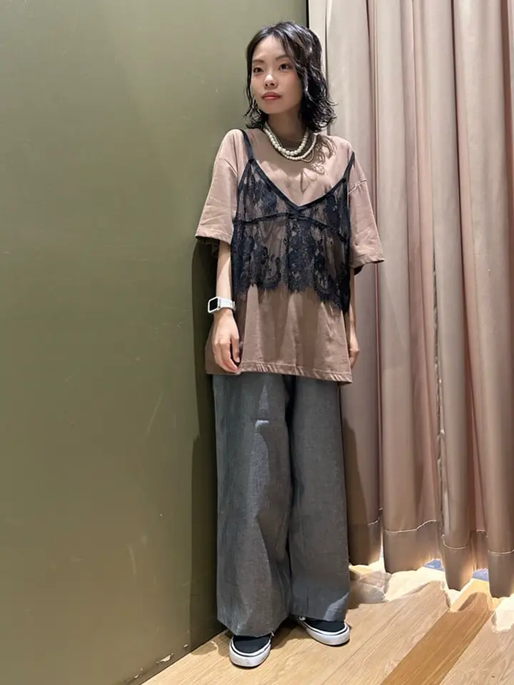 レースビスチェドッキングチュニック/Green Parks（グリーン パークス