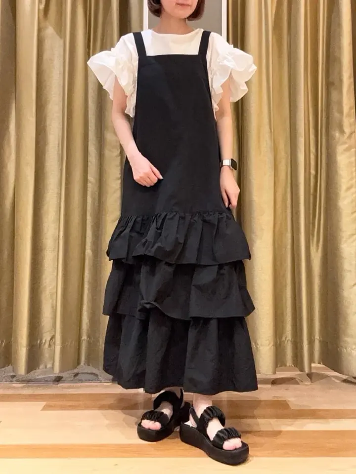 ELENCARE DUE ティアードサロペット/Green Parks（グリーン パークス