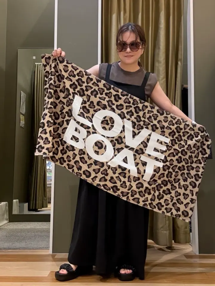 □LOVEBOAT レオパードビーチタオル/Green Parks（グリーン パークス