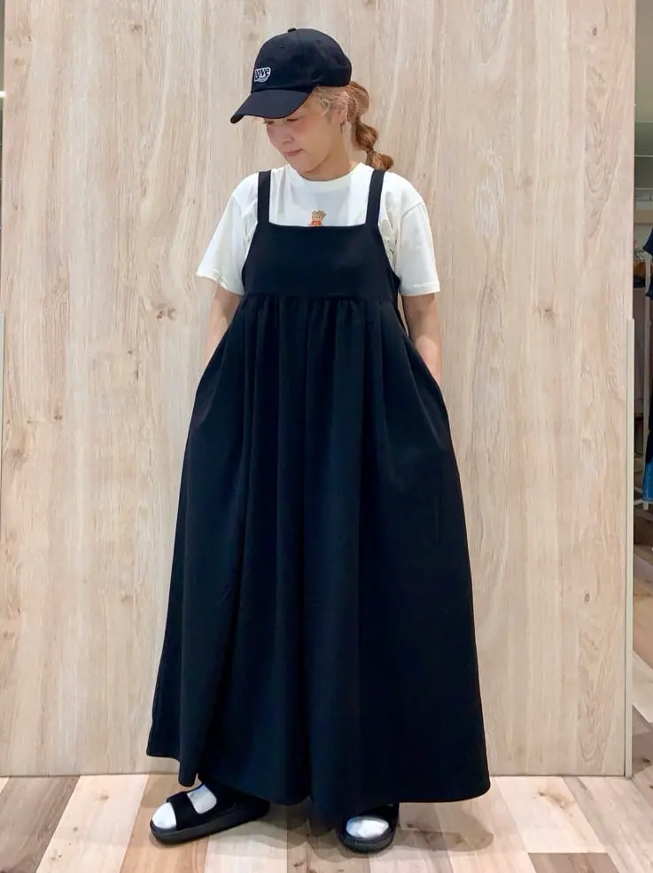 Anne様❤️DOROTHEESCHUMACHER黒サロペット定価114,000円 □LOVEBOAT サロペットパンツ/Green Parks（グリーン パークス）の