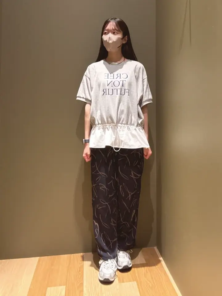 ウエストドロストドッキングロゴプルオーバー/Green Parks（グリーン