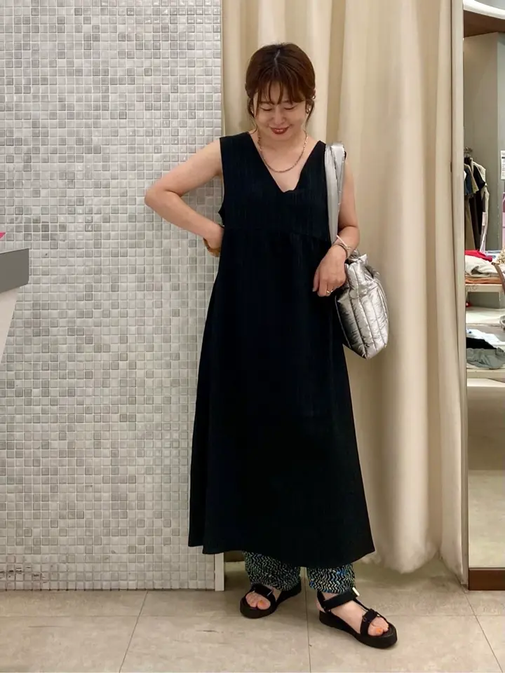 pazoooooo ワンレングス ブラックモデル 5/7sr 5WAYノースリーブワンピース/Green Parks（グリーン パークス）の