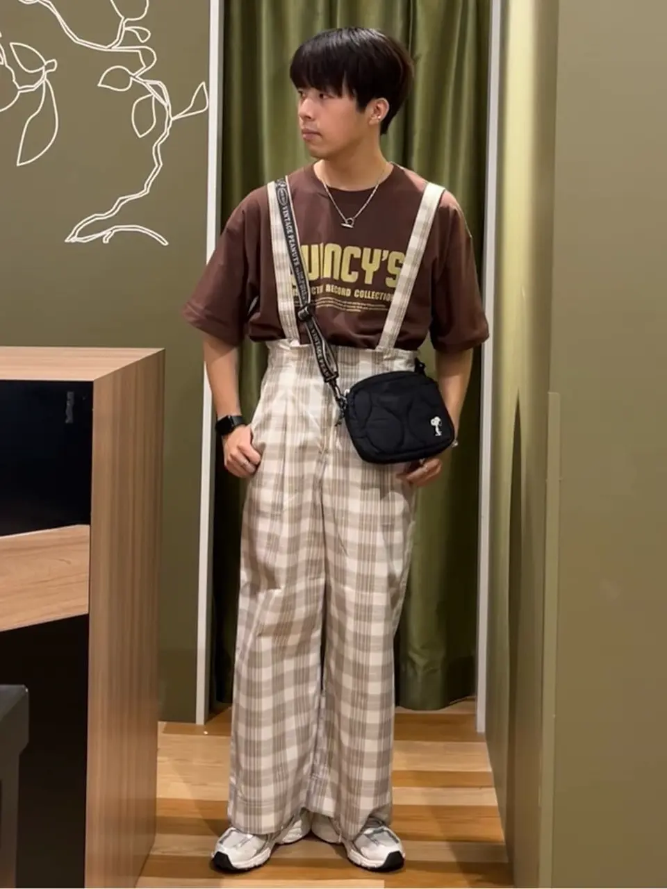 グランドパーク（Grand PARK）/前後2WAY スナッププルオーバー 綿麻混2WAY サス付きZIPパンツ/Green Parks（グリーン パークス）の