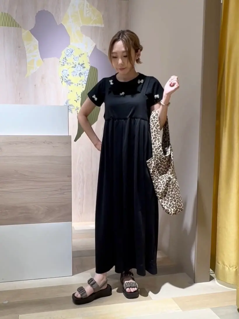 Anne様❤️DOROTHEESCHUMACHER黒サロペット定価114,000円 □LOVEBOAT サロペットパンツ/Green Parks（グリーン パークス）の