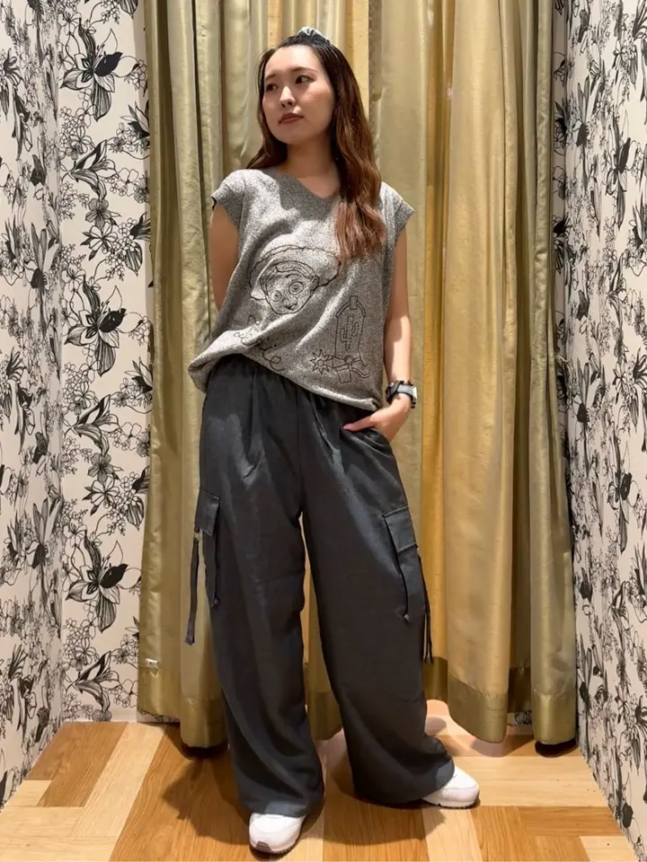 TOY STORY / 刺繍Vネックニットベスト/Green Parks（グリーン パークス