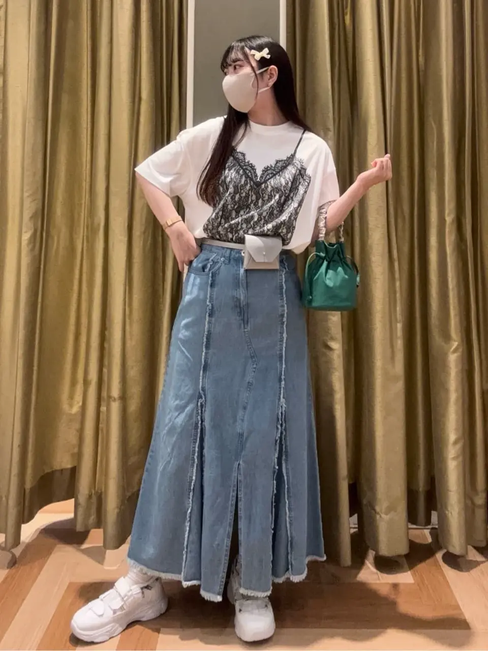 SUGAR SPOON デニムマーメイドスカート/Green Parks（グリーン