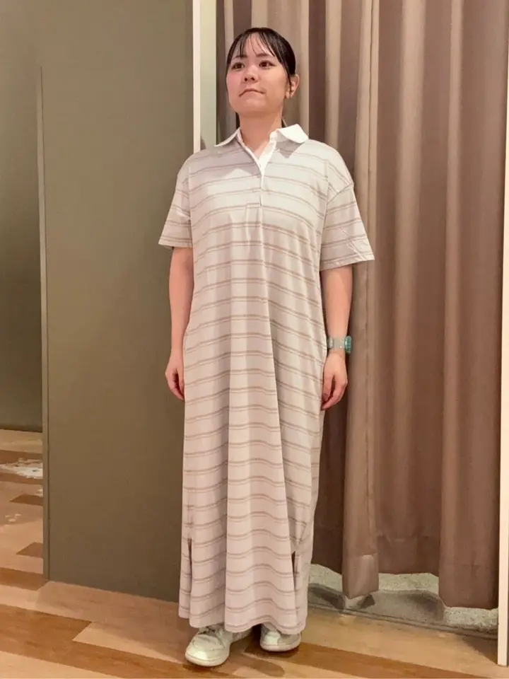 SUGAR SPOON ボーダーポロワンピース/Green Parks（グリーン パークス