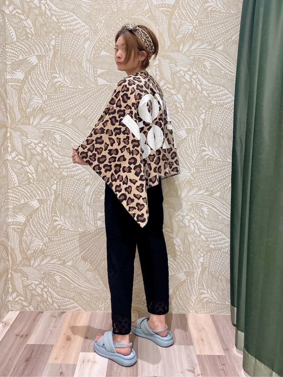 □LOVEBOAT レオパードビーチタオル/Green Parks（グリーン パークス