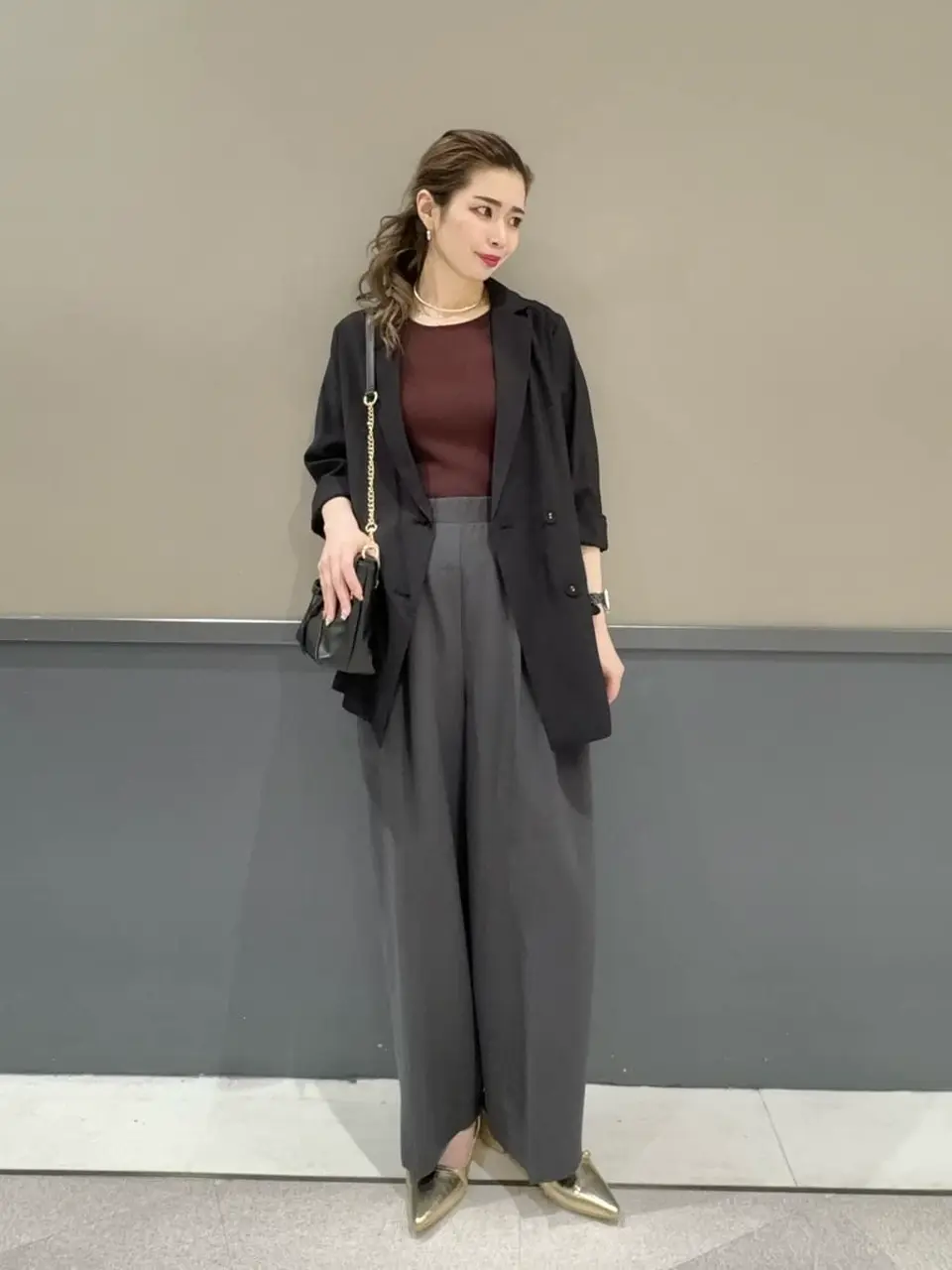 接触冷感】COOLシャツテーラードジャケット/YECCA VECCA（イェッカ