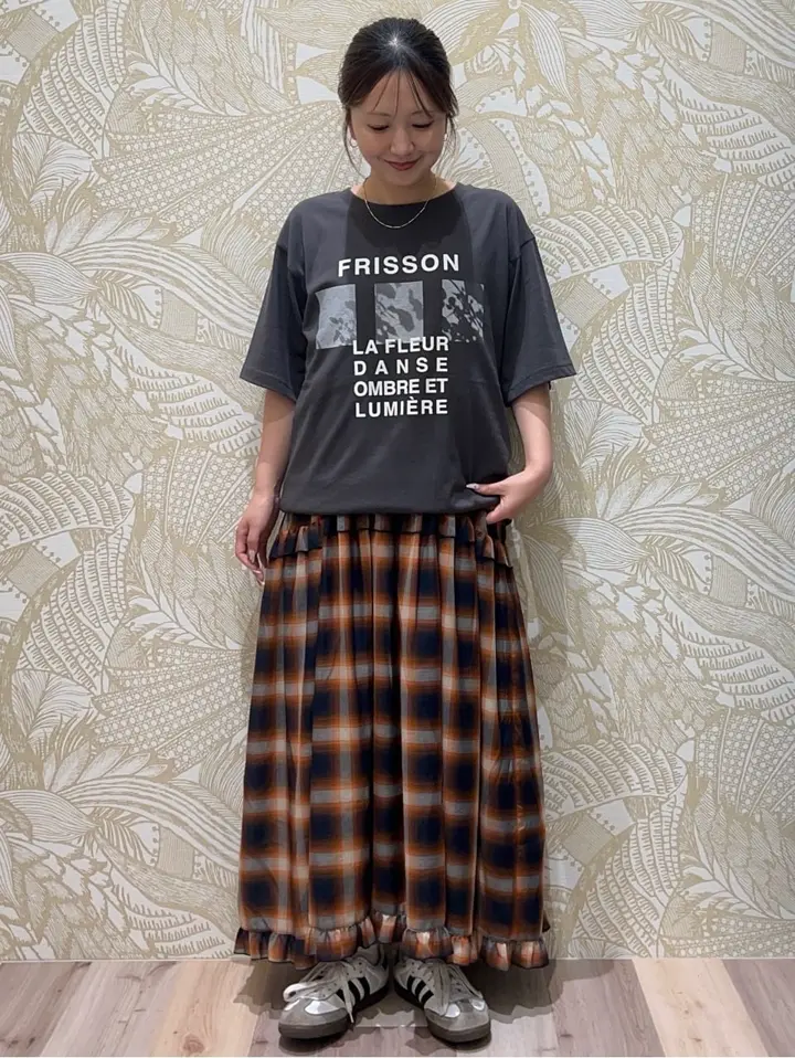 SET2点フォトTシャツ+レースキャミビスチェ/Green Parks（グリーン