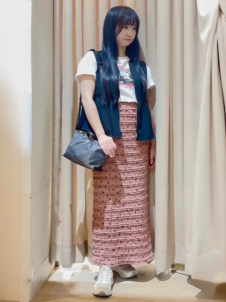 麻調ペプラムzipベスト/Green Parks（グリーン パークス）のベスト