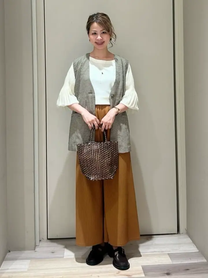 ノースリーブチェックジレ/Green Parks（グリーン パークス）のベスト