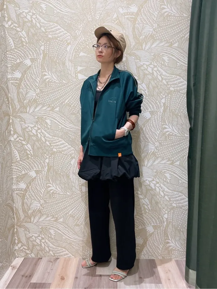 SPALDING別注 トラックジャケット/Green Parks（グリーン