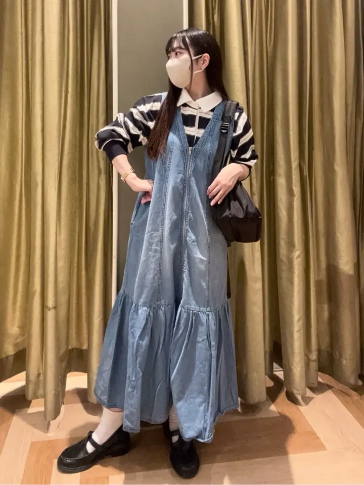 SUGAR SPOON W-ZIPデニムロングワンピ/Green Parks（グリーン パークス