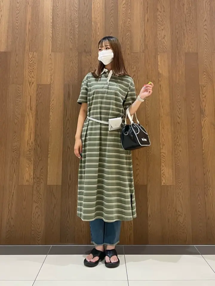 SUGAR SPOON ボーダーポロワンピース/Green Parks（グリーン パークス