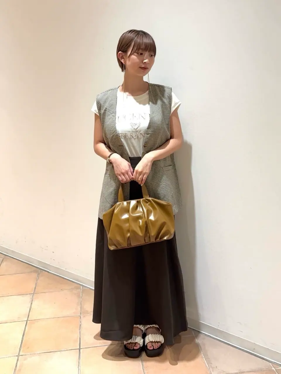 andmikka.タック2WAYボストンバッグ/Green Parks(グリーン パークス andmikka.タック2WAYボストンバッグ/Green Parks(グリーン パークス