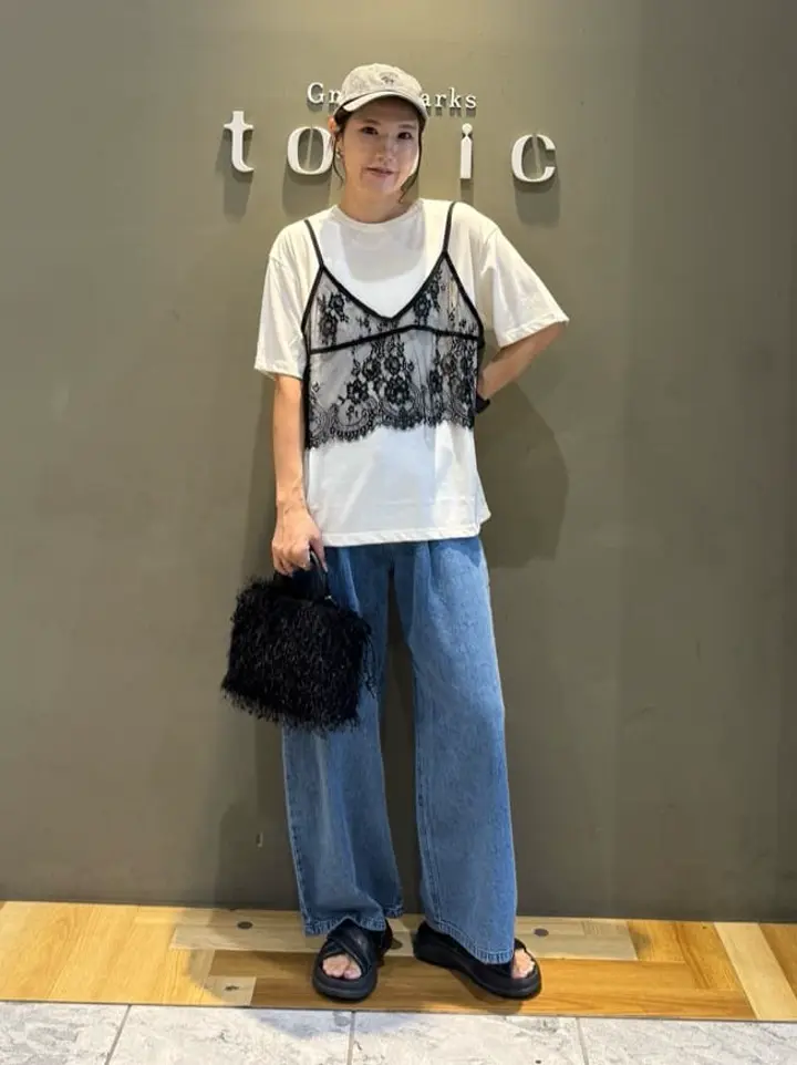 レースビスチェドッキングチュニック/Green Parks（グリーン パークス