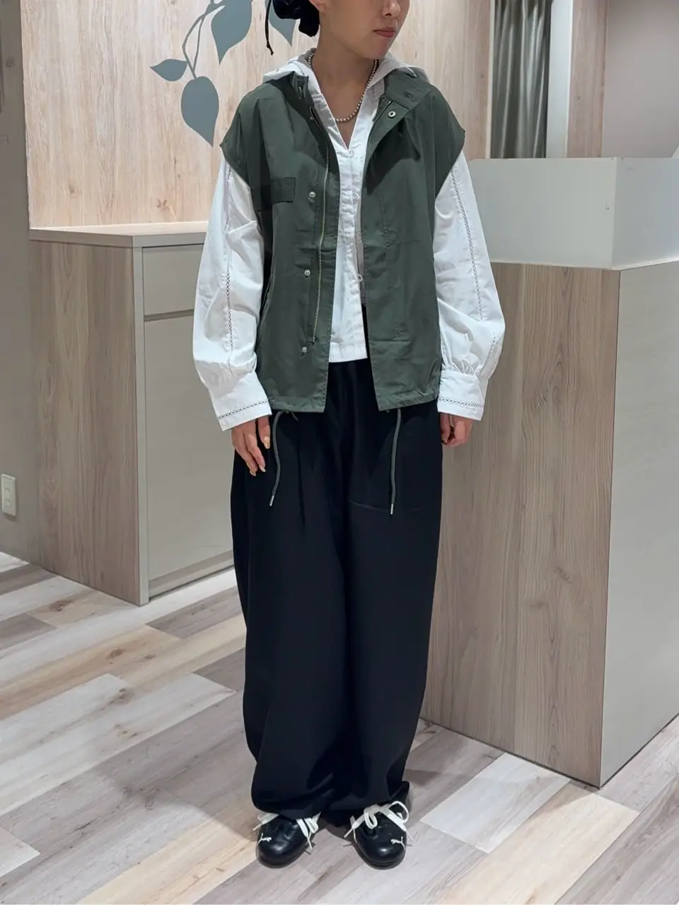 梯子レースフード付きブラウス/CRAFT STANDARD BOUTIQUE（クラフト