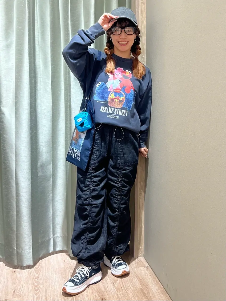 セサミストリートミーツオブザルーム バッグ/Green Parks（グリーン