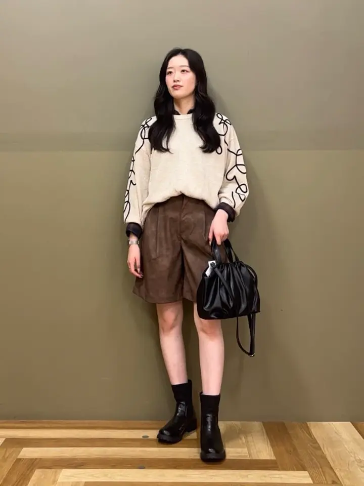 レザーライクショートパンツ/Green Parks（グリーン パークス）の