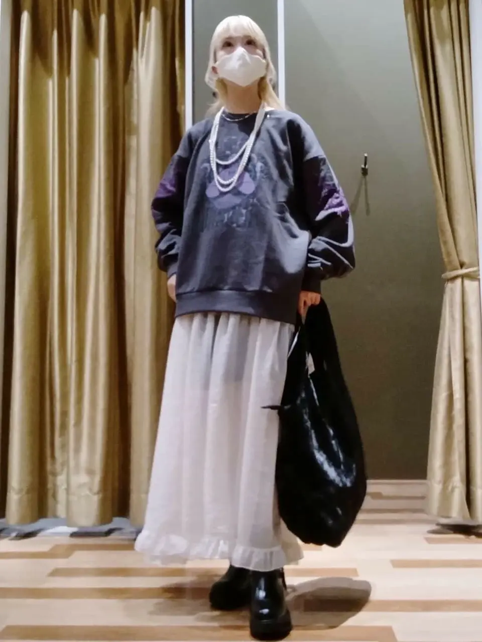 Petit Fleur シアーティアードキャミワンピ/Green Parks（グリーン