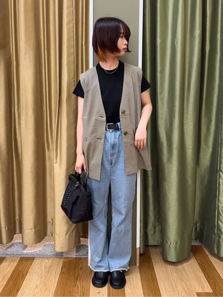 ノースリーブチェックジレ/Green Parks（グリーン パークス）のベスト