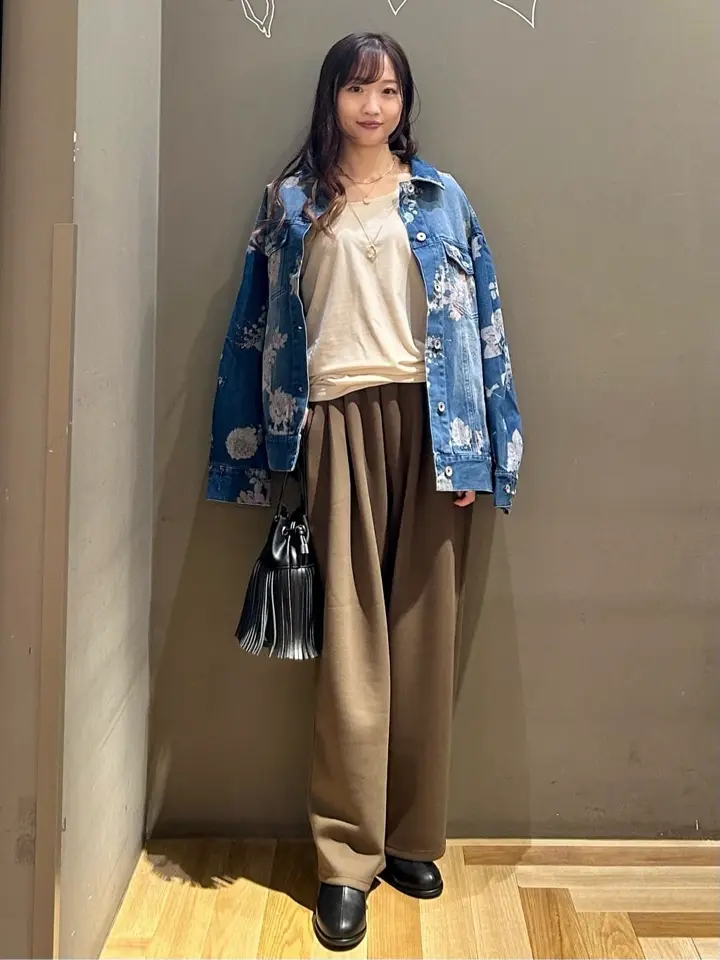 SUGAR SPOON フラワーptオーバーGジャン/Green Parks（グリーン