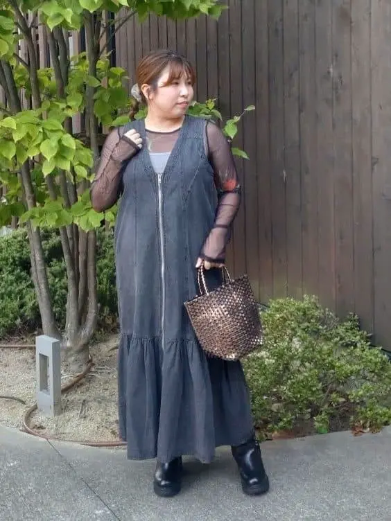 SUGAR SPOON W-ZIPデニムロングワンピ/Green Parks（グリーン パークス