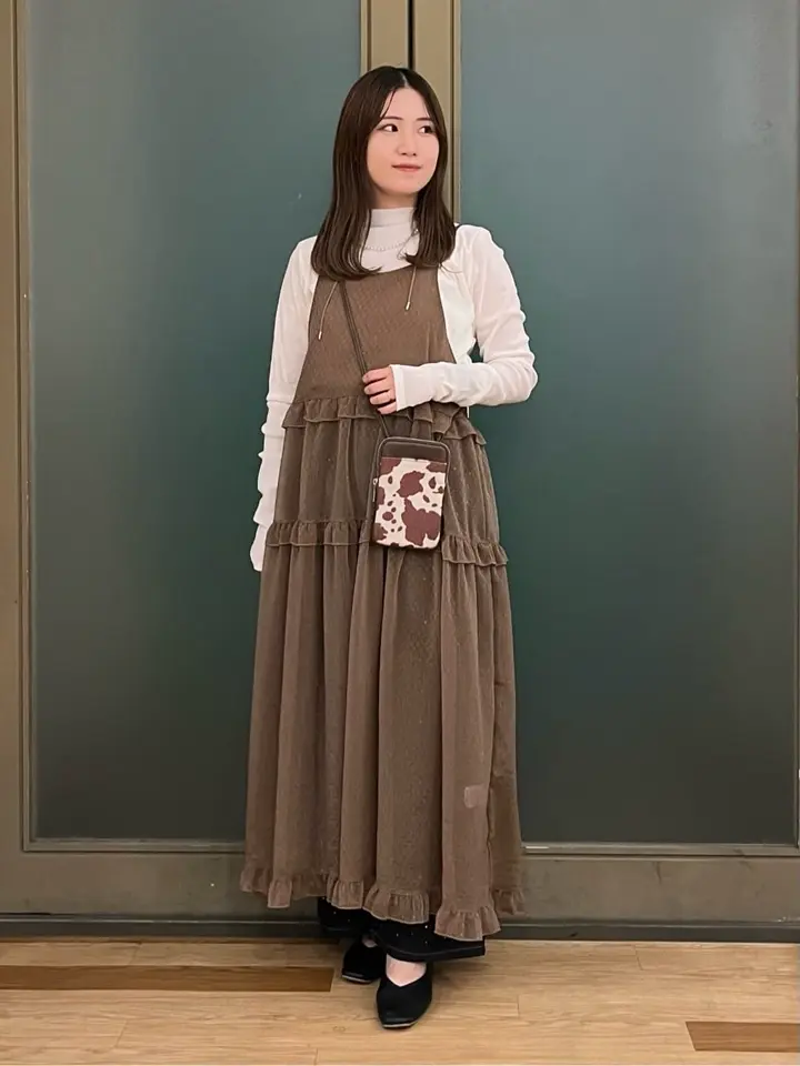 Petit Fleur シアーティアードキャミワンピ/Green Parks（グリーン