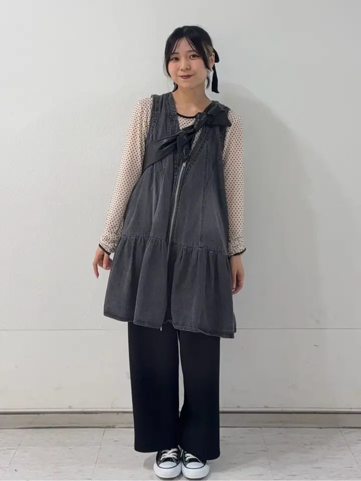 SUGAR SPOON W-ZIPデニムミニワンピ/Green Parks（グリーン パークス