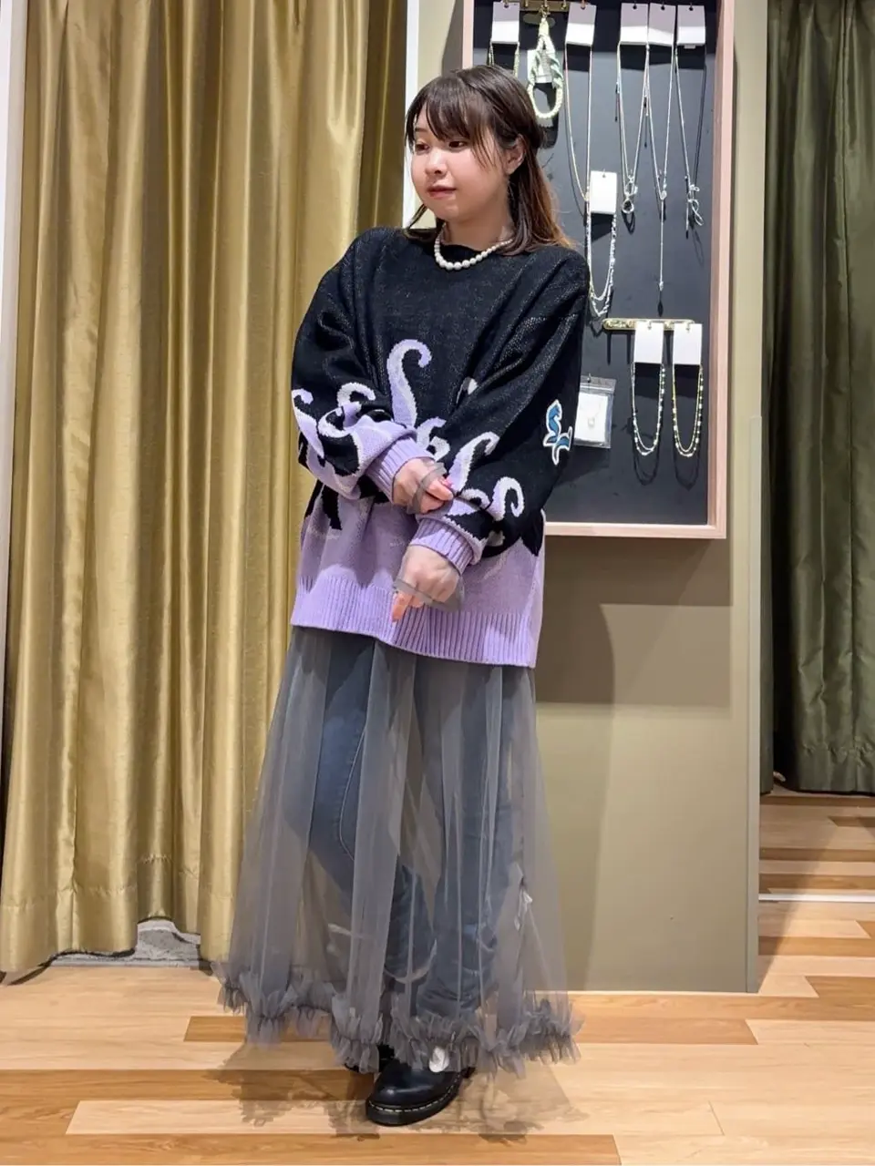 未使用♡ジャス♡アンゴラニット アンゴラVネックニット(5color)｜ニット｜韓国ファッション通販 SONA