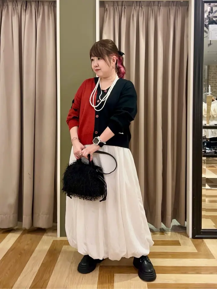 VILLAINS/アシンメトリーニットカーディガン/Green Parks（グリーン