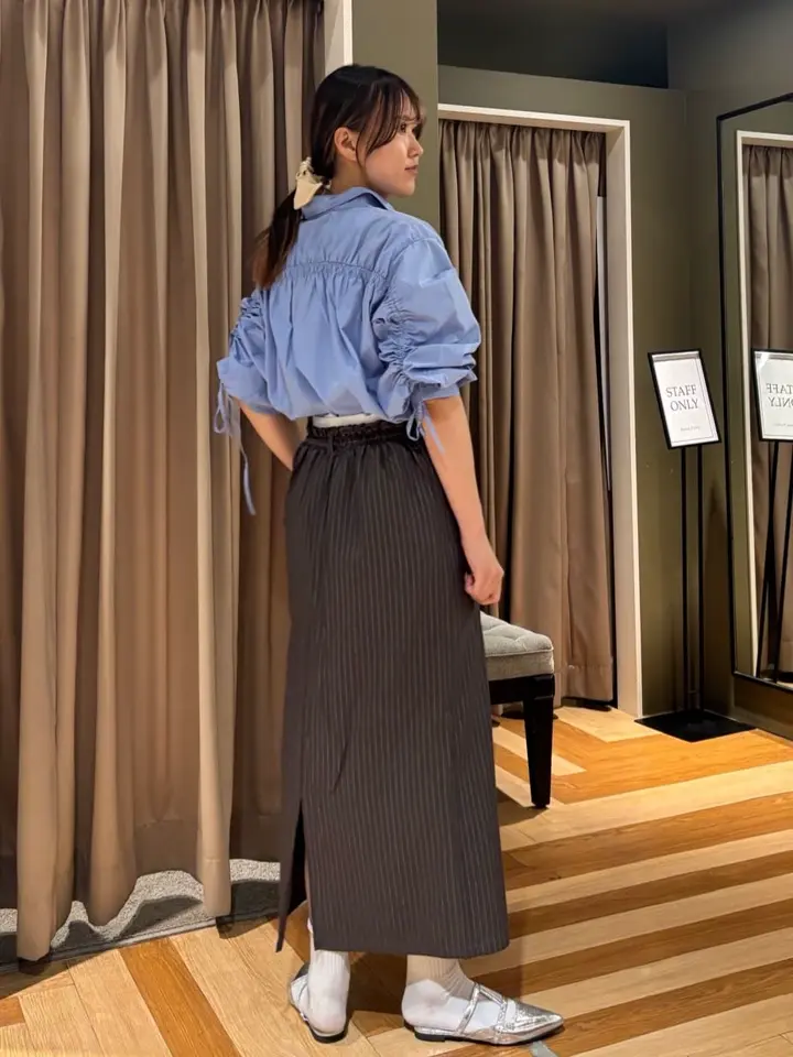 ウエストレイヤーボックスプリーツスカート/Green Parks（グリーン