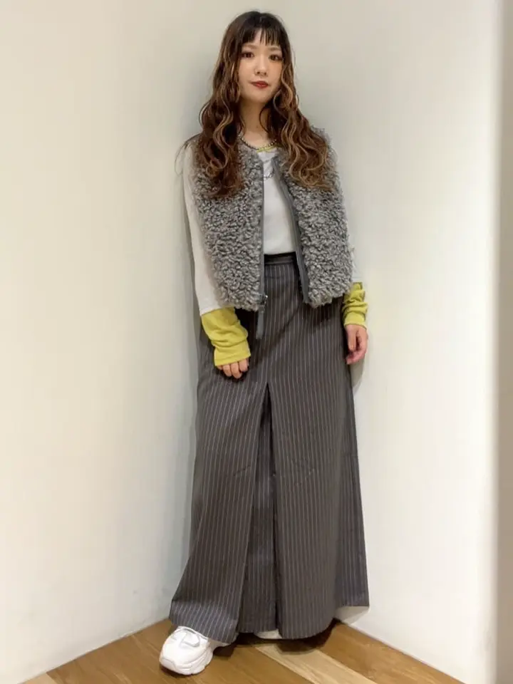 ウエストレイヤーボックスプリーツスカート/Green Parks（グリーン