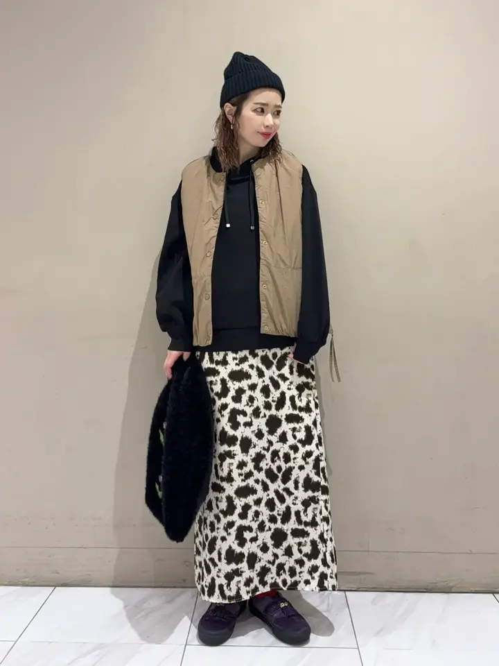 サイドZIP中綿コクーンベスト/Green Parks（グリーン パークス）の