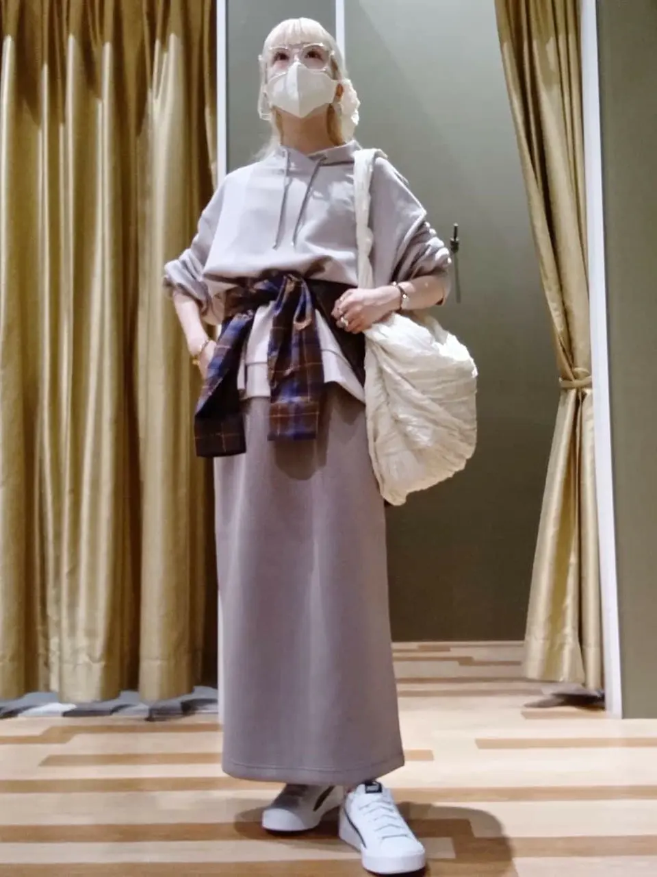 ダンボール抜け衿プルオーバー/Green Parks（グリーン パークス）の