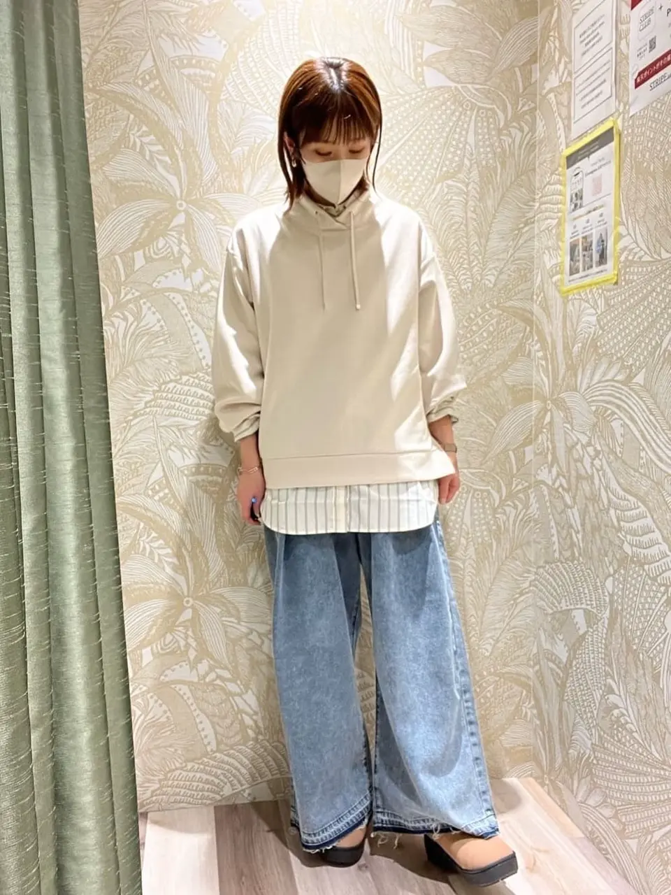 ダンボール抜け衿プルオーバー/Green Parks（グリーン パークス）の