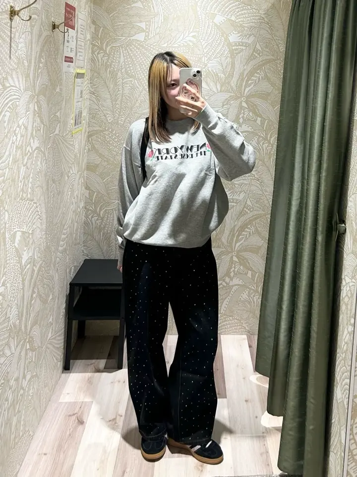 □RUSSELL アソートプリントスウェット/Green Parks（グリーン