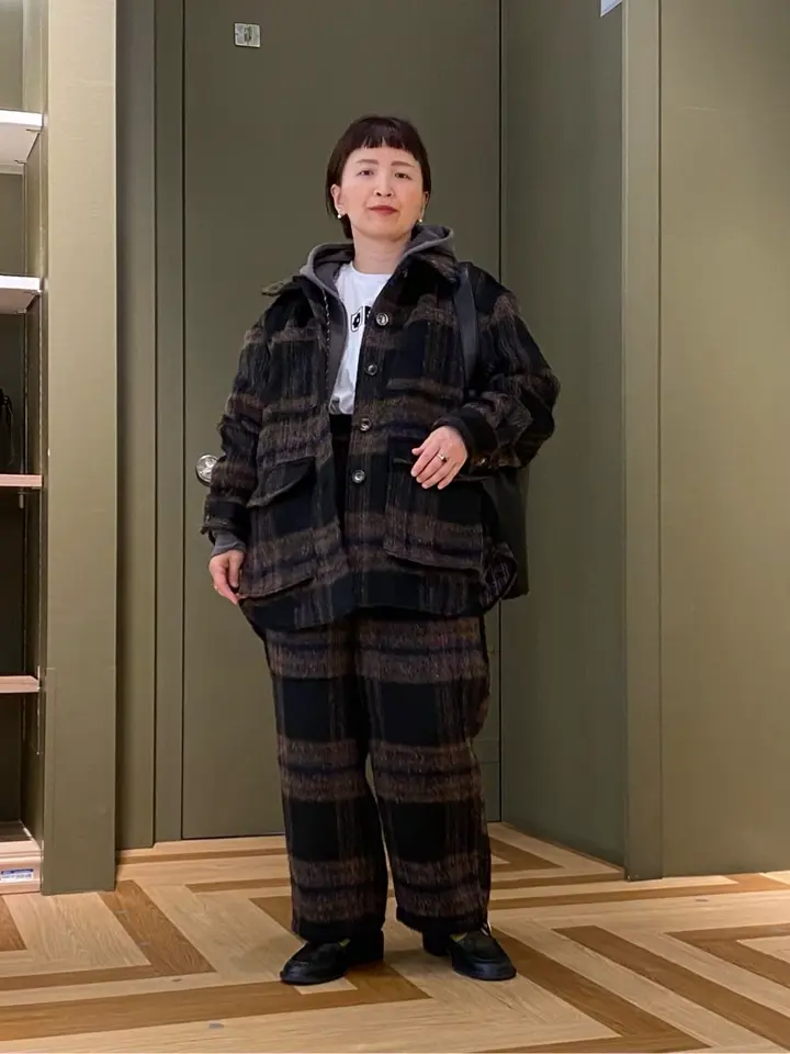 □WITH KURUMI NAKATA スウェットZIPフード/Green Parks（グリーン