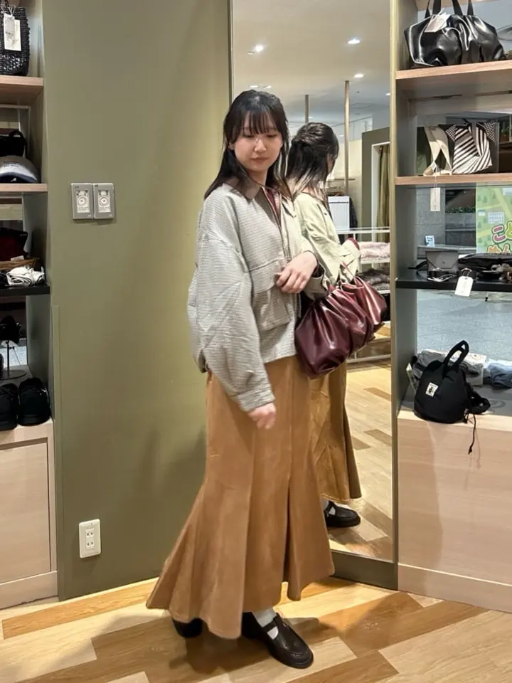 なめらかタッチスウェード調マーメイドスカート/Green Parks（グリーン