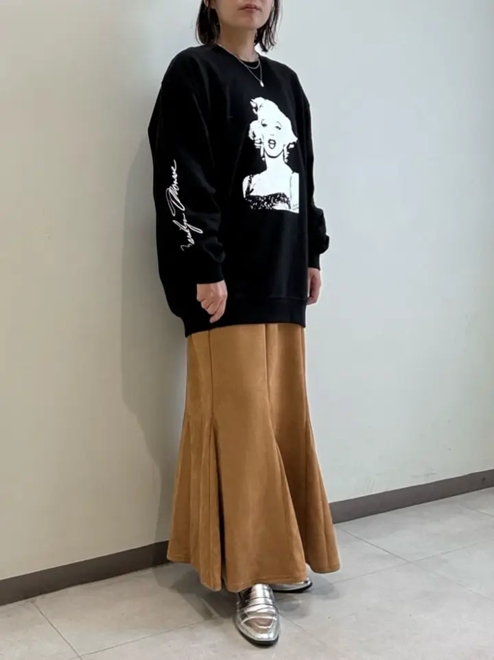 □Marilyn Monroe モノクロptスウェット/Green Parks（グリーン