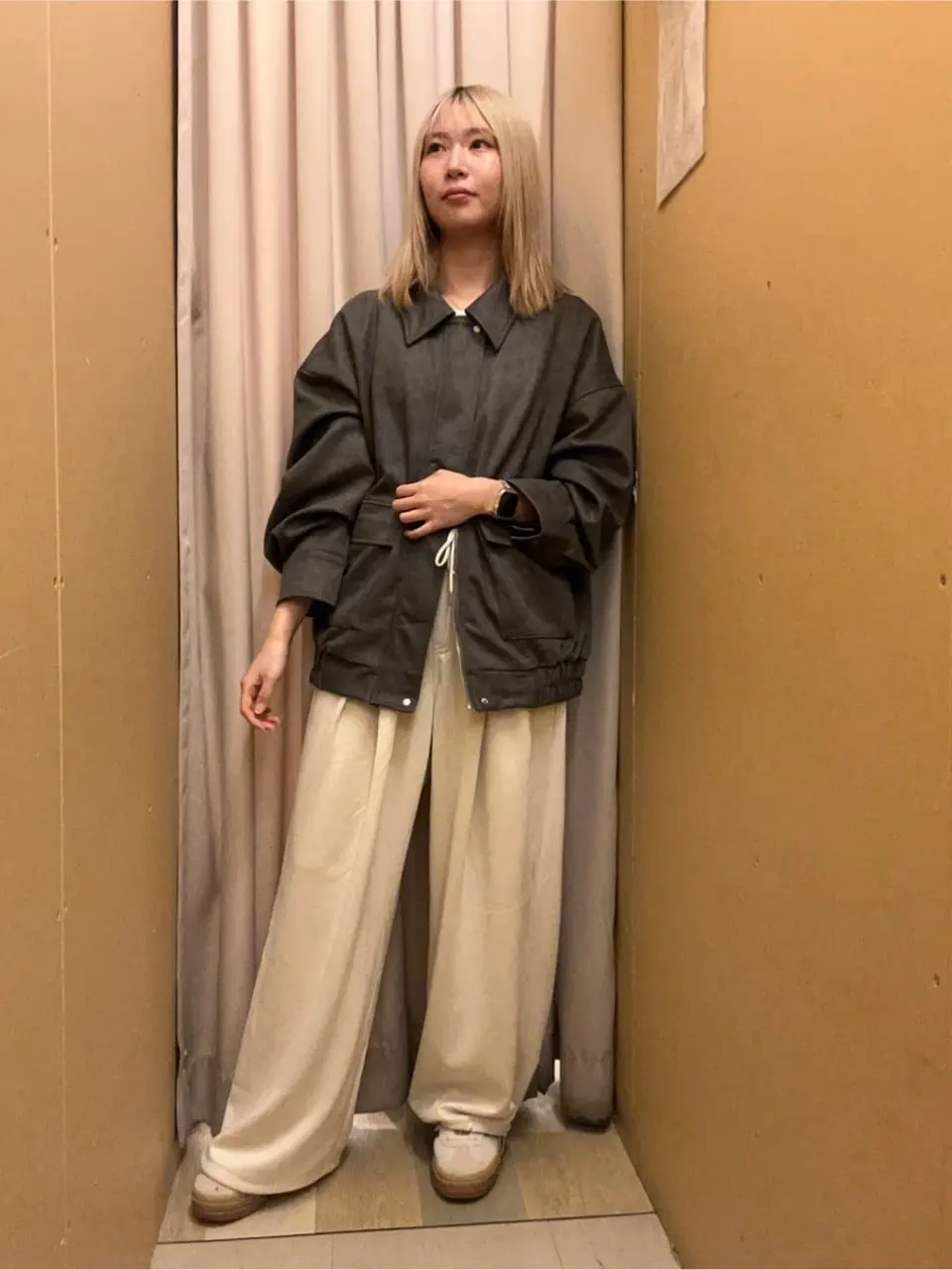 SUGAR SPOONスエードポンチカーゴパンツ/Green Parks（グリーン