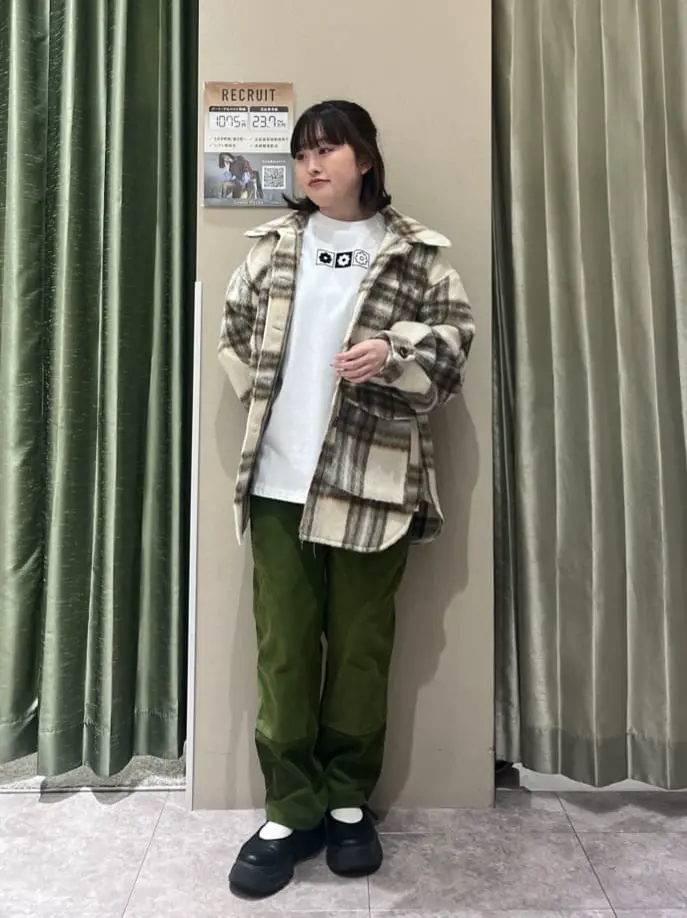 □WITH KURUMI NAKATA コーデュロイパンツ/Green Parks（グリーン