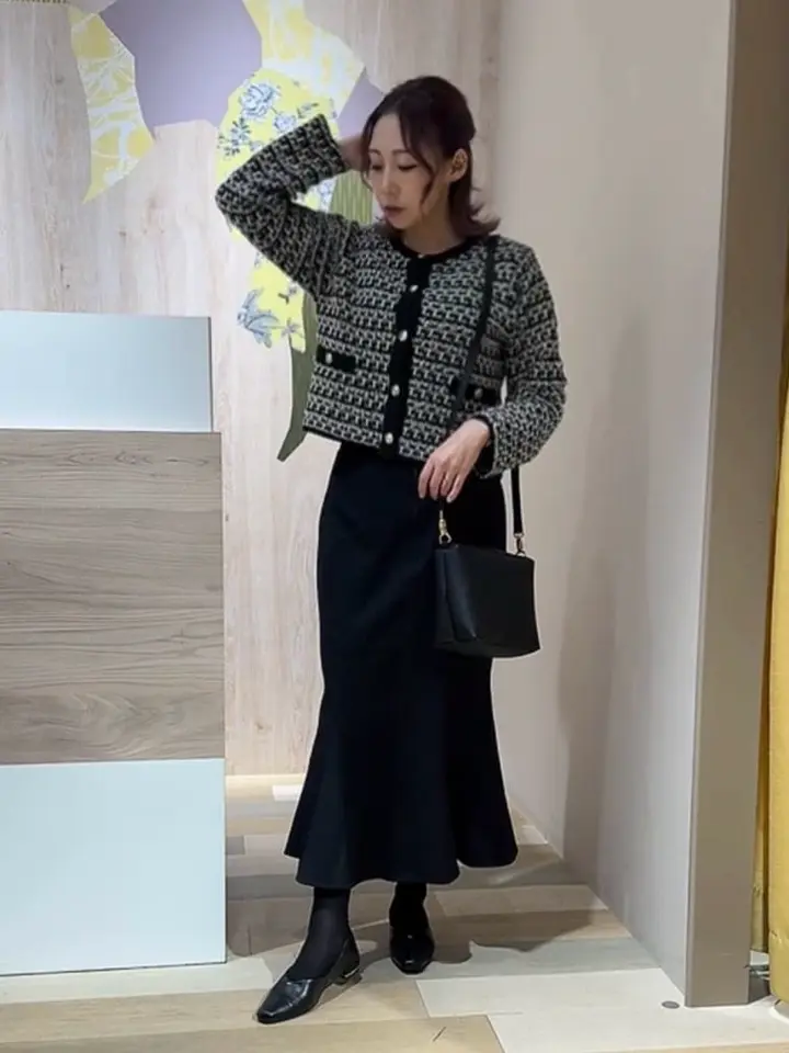 マキシリーフスタイルアップ 4/5カップセミロング B80 ブラック WEB限定】涼しげスキッパー衿お上品ワンピース(Lサイズ) | natural