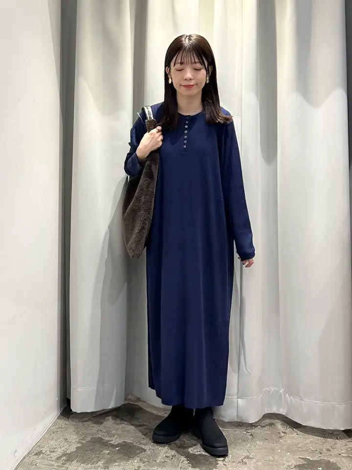 バイパチリブヘンリーニットワンピース＜静電気軽減＞/AMERICAN HOLIC