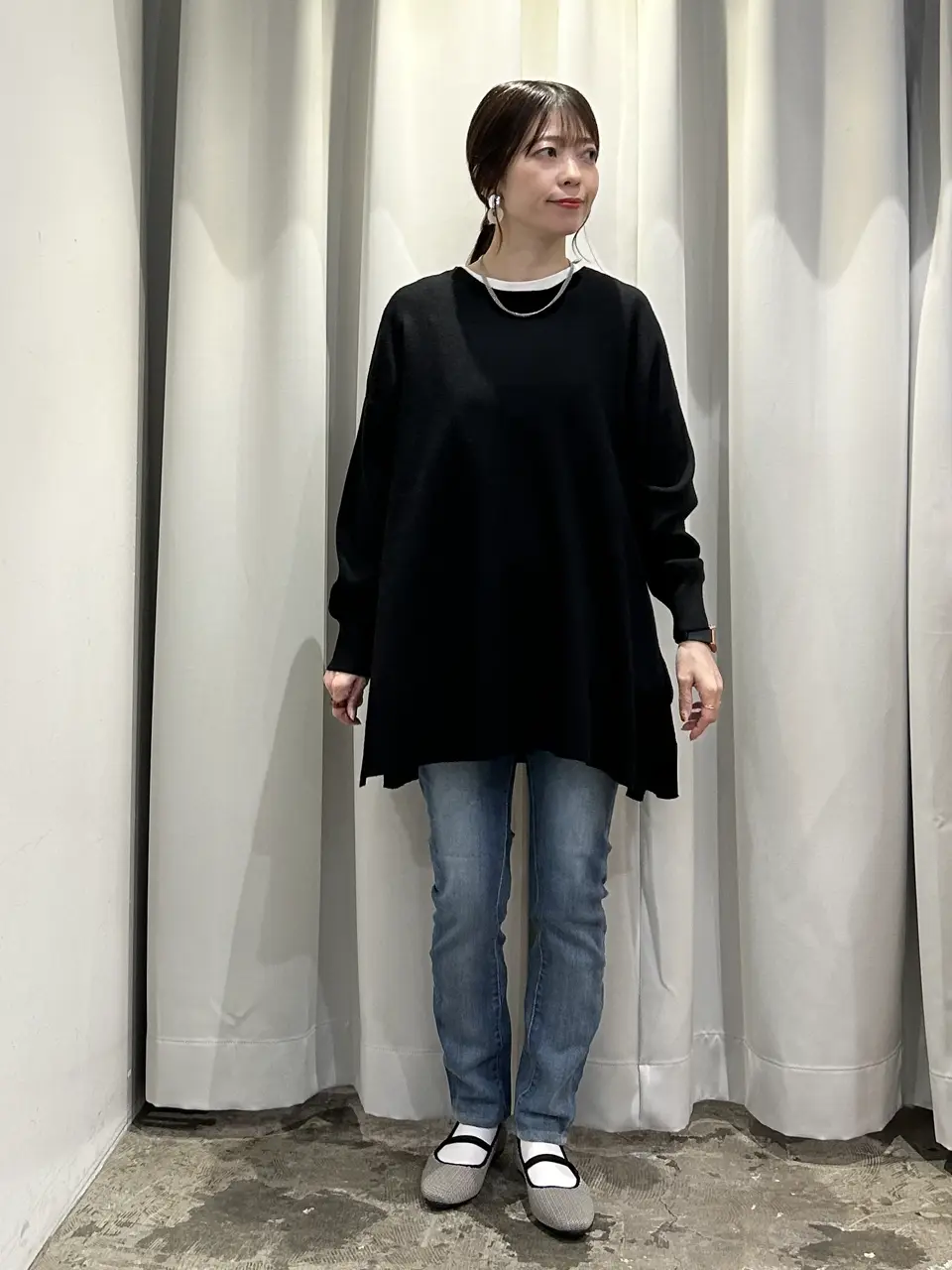 ≪USED≫バイパチロングニットプルオーバー＜静電気軽減＞/AMERICAN