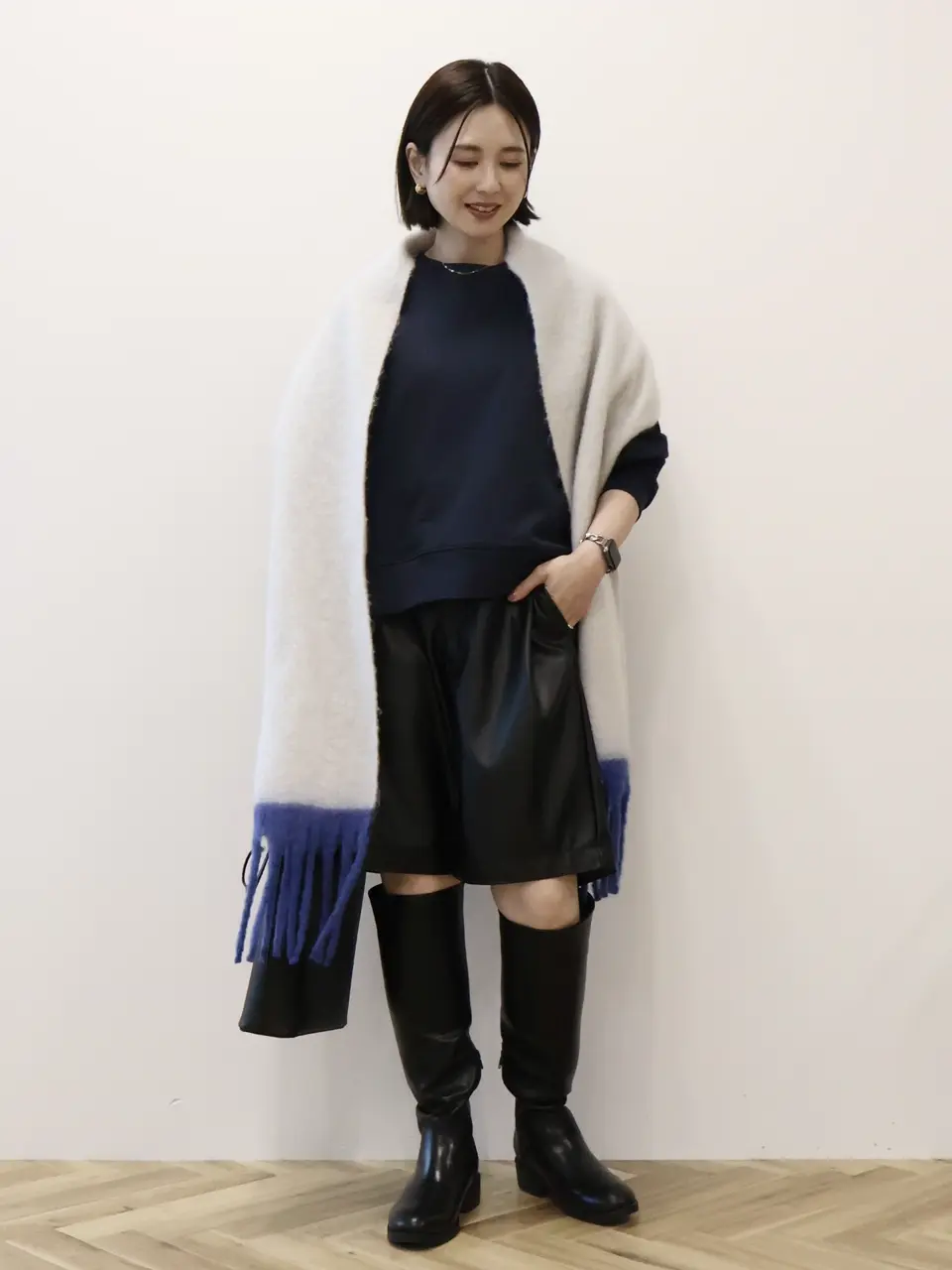 配色ライン裏毛プルオーバー/AMERICAN HOLIC（アメリカンホリック）の