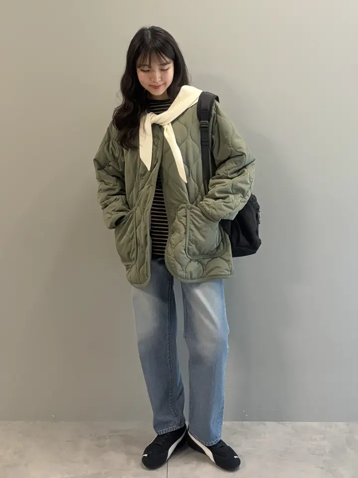 新品】AMERICAN HOLIC リバーシブルキルティングコート カーキ 