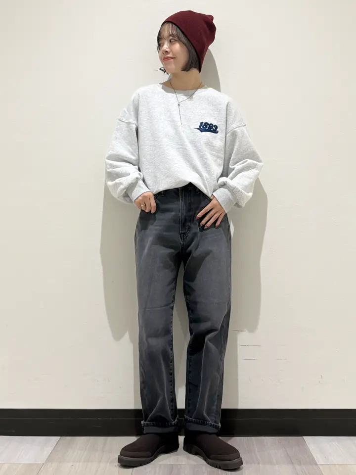 ワンポイントサガラ刺繍裏毛プルオーバー/AMERICAN HOLIC（アメリカン